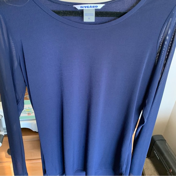 Nygard Navy Blue Top Tunic Size Medium New With Tags - Picture 5 of 5